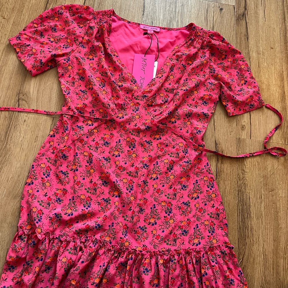 Betsy Johnson pink dress. New with tags